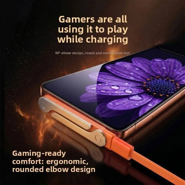 240w USB-C Cable with Collapsible Detachable Phone Stand